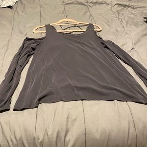Womens Holister cold shoulder shirt